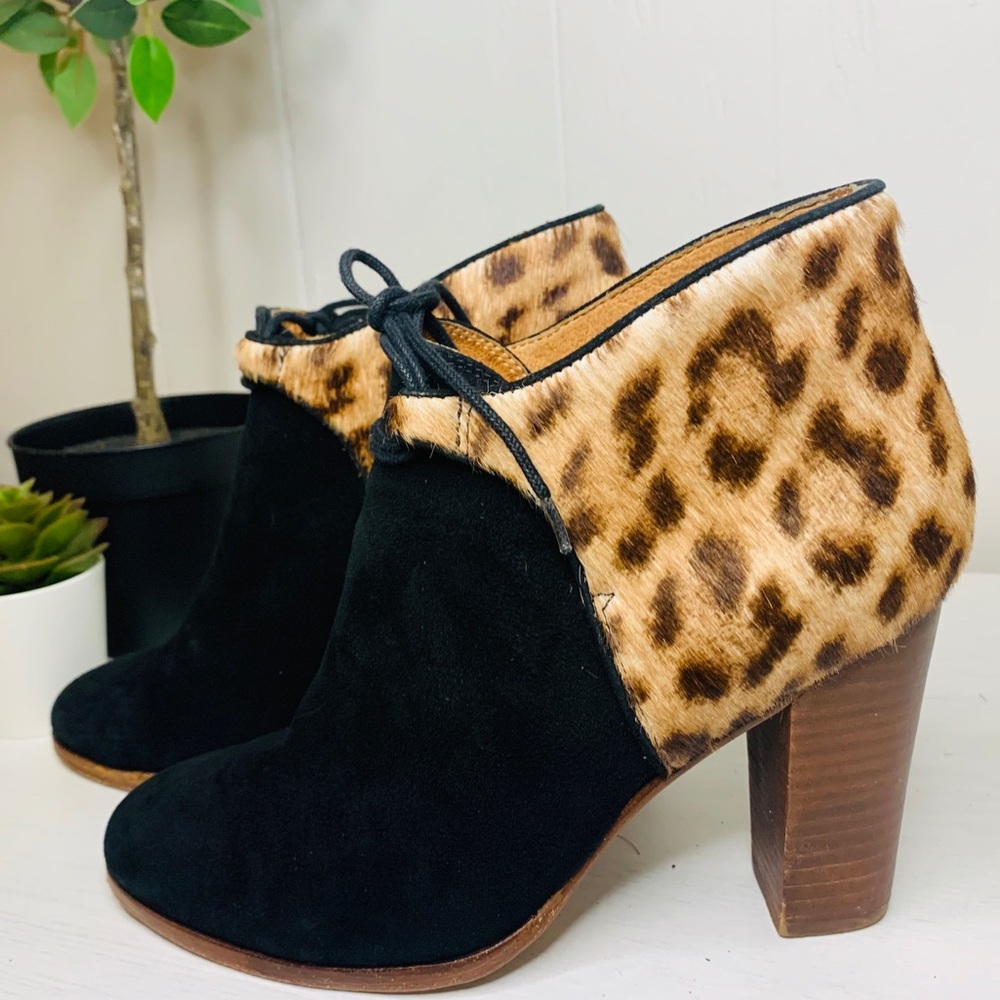 FLASH SALE! Madewell Sezane Black Leopard Booties